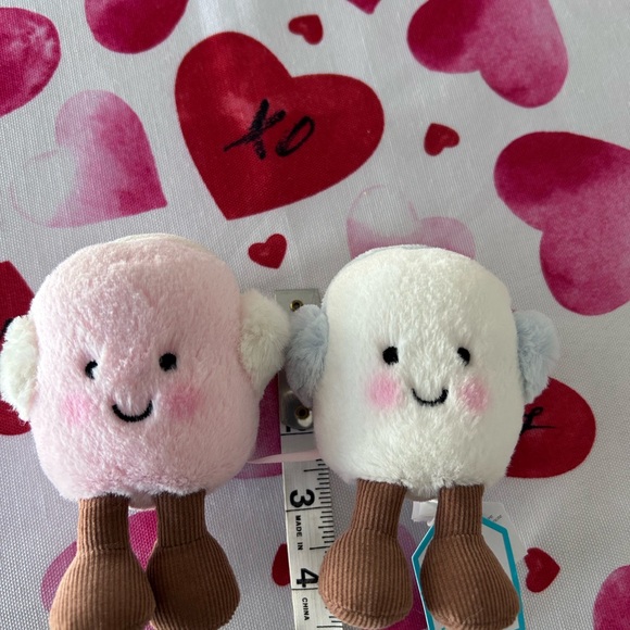Jellycat NWT Pink and White Toastie Marshmallows Set - Picture 3 of 7